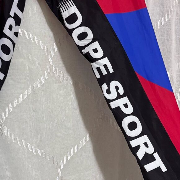 DOPE Sports Red and Blue Windbreaker Style Mens Joggers Sz Small - Picture 4 of 10